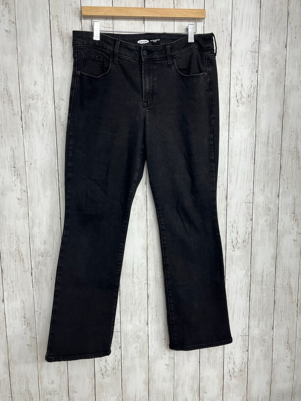 Old Navy Women's 10 Short Black Jack Jeans Stretch Denim Casual Goth Everyday